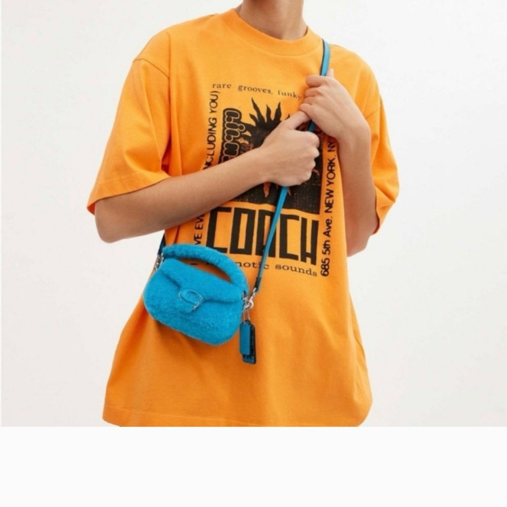 NWT! Viral Coach Turquoise Lil Nas X Drop Tabby Mini Bag Limited Edition - Picture 2 of 4